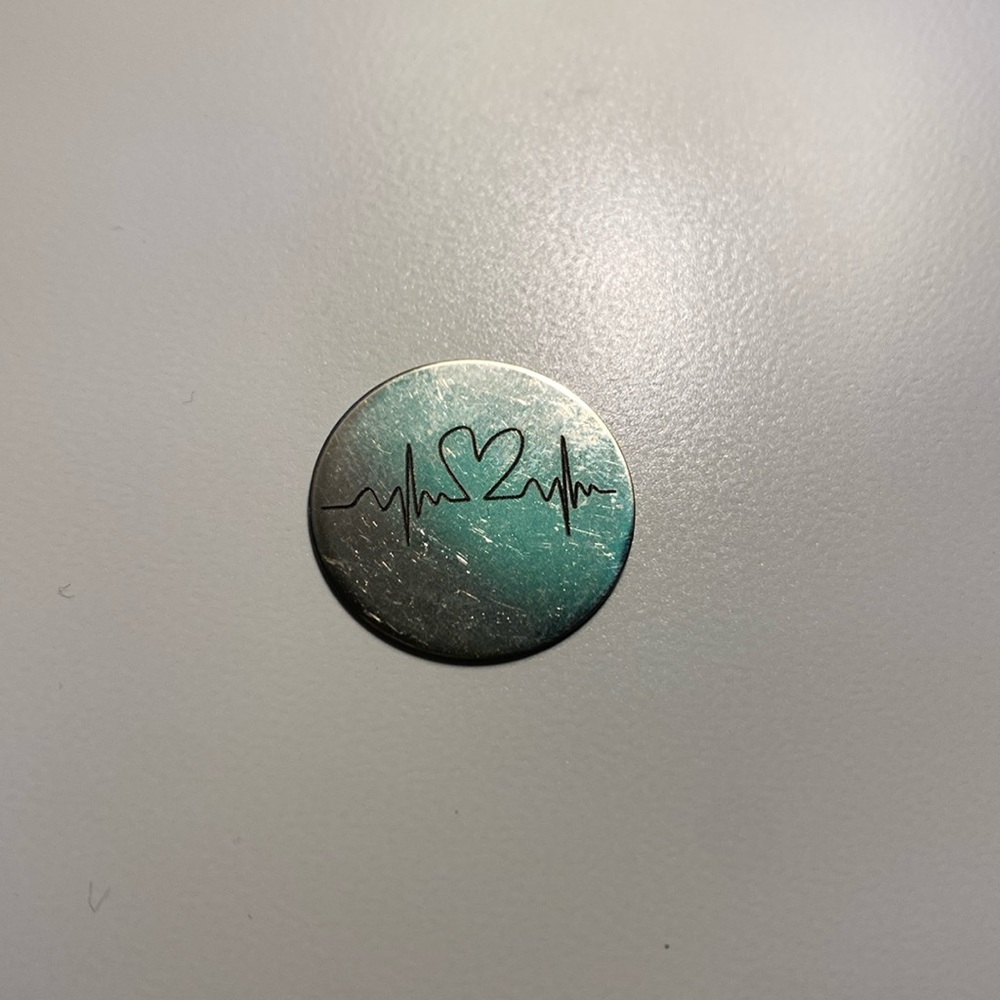 Silver Heartbeat Origami Owl background faceplate
